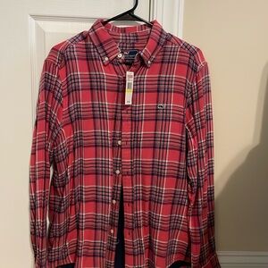 Men’s Vineyard Vines Classic Fit Check Double Cloth Whale Shirt